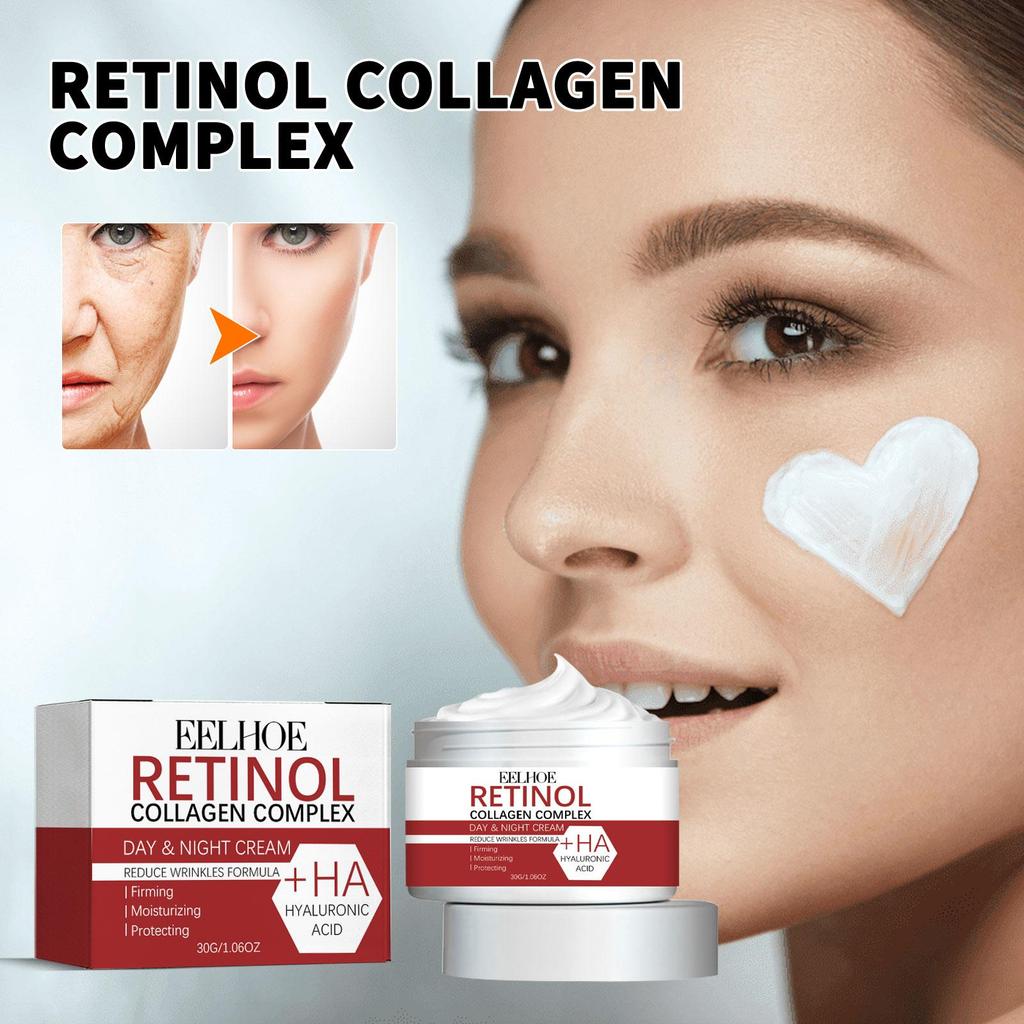 EELHOE Retinol Moisturizing Cream 30g, Reduces Fine Lines, Brightens and Whitens, Nourishes and Moisturizes, Firms Facial Care