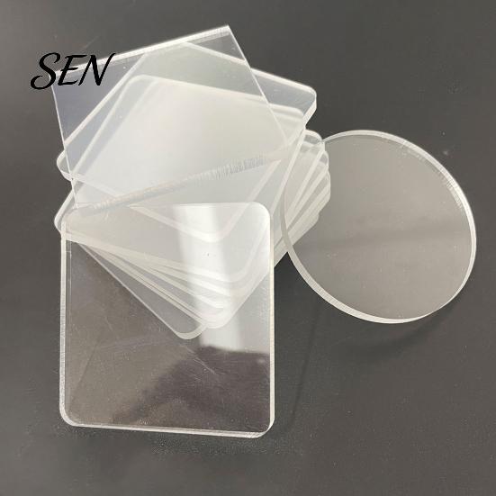 Magnetic Picture Frames 10Pcs DIY Fridge Magnet Kit, Clear Acrylic Photo Frame Memo Holders Set, Custom Making Kit for Crafts, Kitchen, Classroom