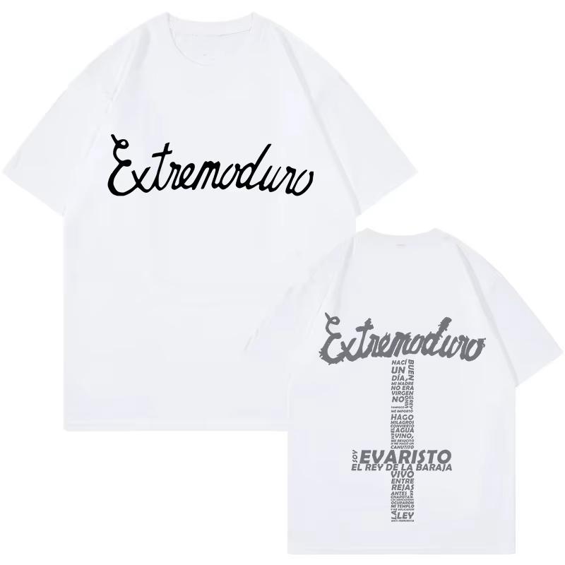 Unisex Fashion Rock Band Extremoduro Print Short Sleeve T Shirt Men Women Graphic Vintage TShirt Y2k Hip Hop Tees Tops Clothes