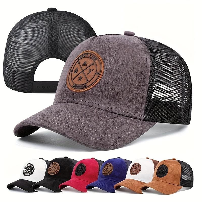 1pc Summer Mesh Baseball Cap Women Men ENJOY LIFE Letter Patch Snapback Hat Casual Breathable Unisex Street Hip Hop Trucker Caps