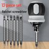 Multi-function Telescopic Ratchet Screwdriver Set with Strong Magnetic Phillips, Flathead, and Special Shape Bits