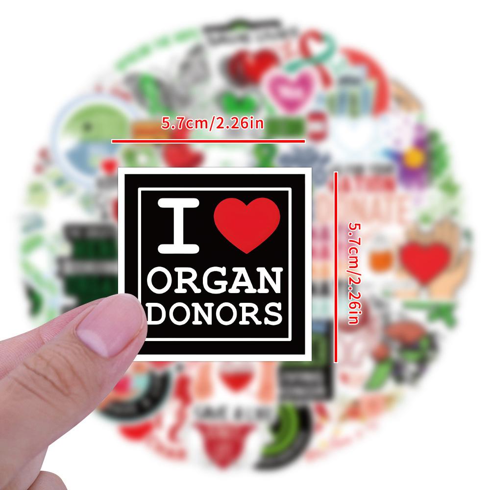 50 New Donate Life Graffiti Stickers Decorate Notebook Suitcase Stickers