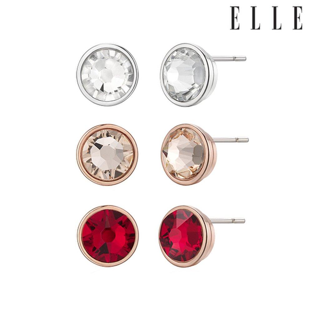 [Elle Jewelry] Simple Silver Earrings Elspee335N
