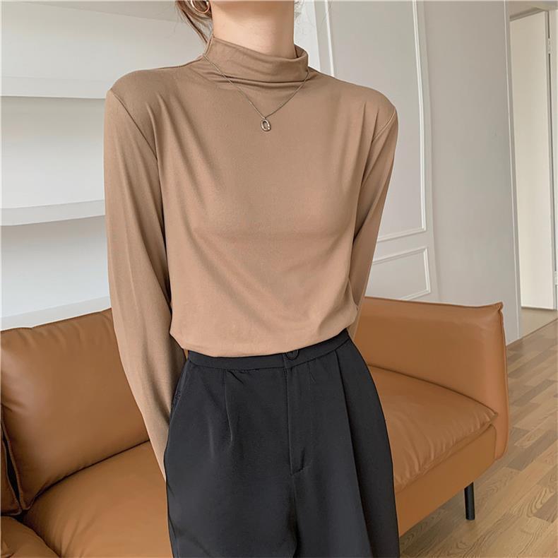 

Женская повседневная рубашка Slim Fit с полуворотом - свежий и теплый дизайн One Size 80-140 хаки