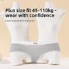 Big Size Female Spring and Summer Cute Bear Print Extended Crotch Triangle Briefs