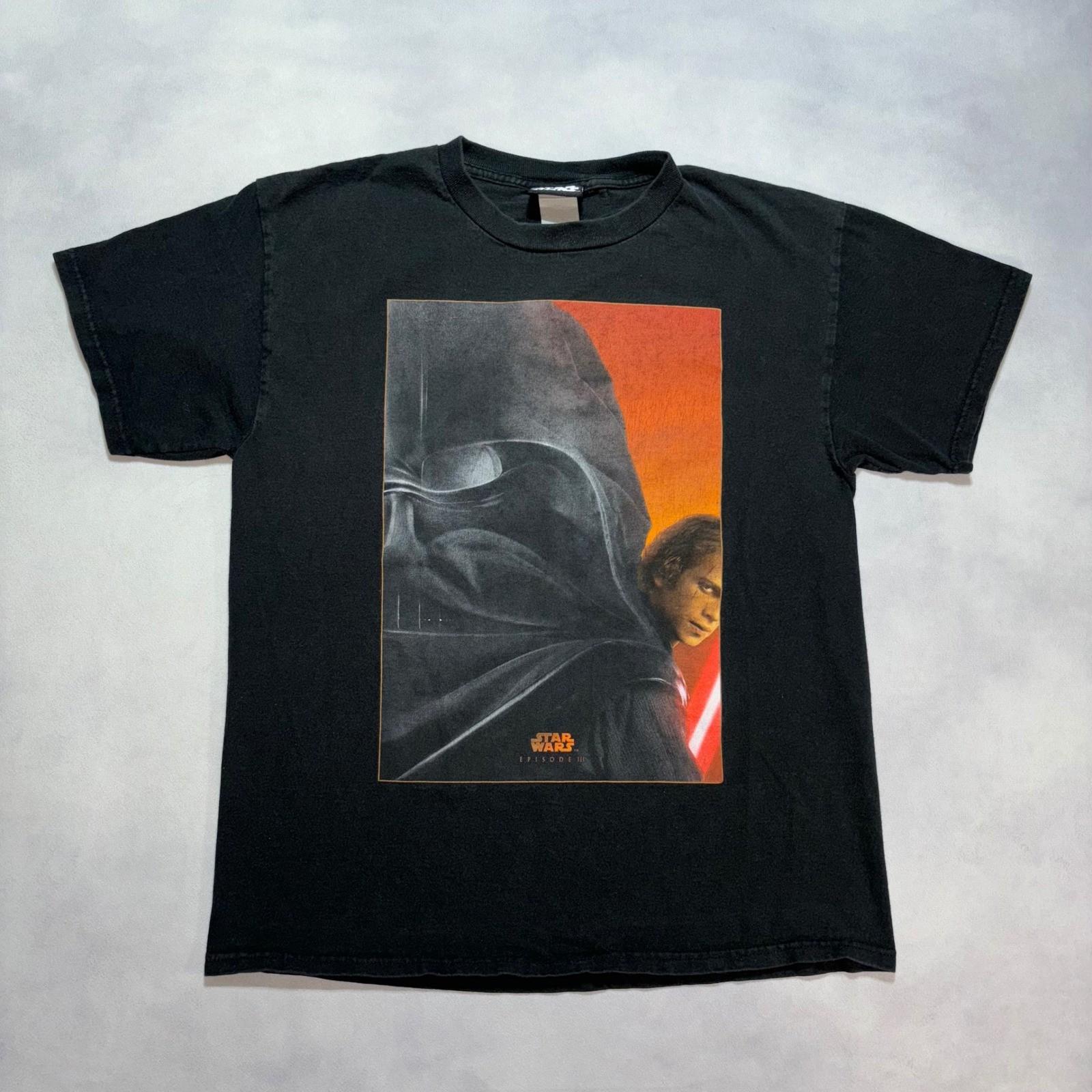 Vintage Star Wars Episode III Anakin Darth Vader T-Shirt Mens Medium Movie Promo Unisex T-Shirt S