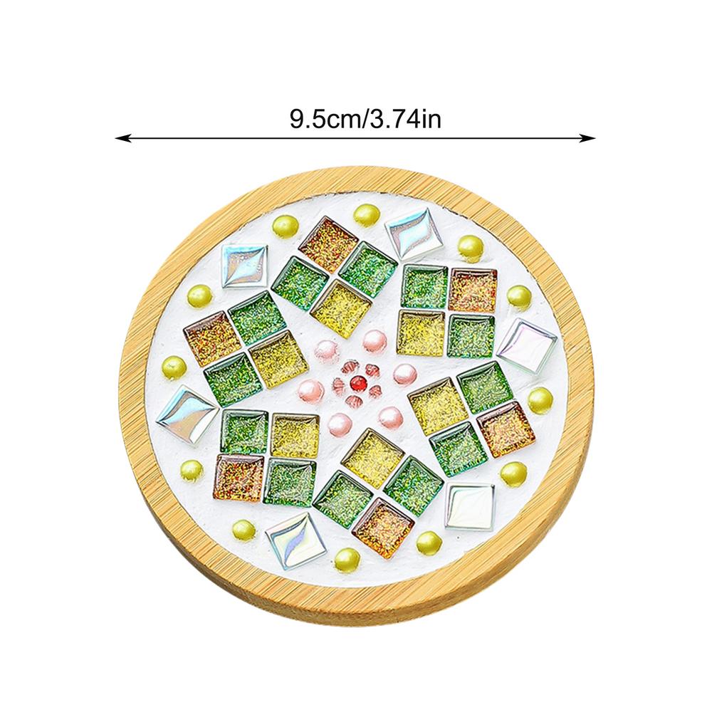 

Набор для создания стеклянной мозаики своими руками Поднос для напитков Сделай сам Подставка Мозаичные наборы Мозаичные материалы Подставки для чашек Подставки для посуды На день рождения