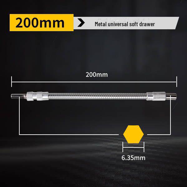 Electric Drill and Screwdriver with Multi-Function Soft Shaft and Universal Connecting Rod