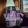 Birthday Quotes Customize Your Name Rv Blanket Soft Comfortable Lightweight Perfect For Travel Camping Picnics Sofa Bed Living Room Gift For Friends