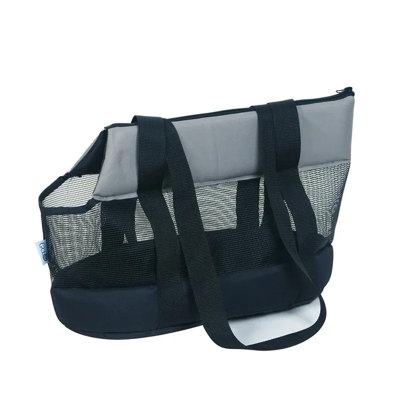 Atmungsaktiver Kleintierkorb Sommer Haustier Hund Tragbarer Haustierkorb Umhängetasche Schwarze Katze Hunde Taschen Für Kleine Hunde
