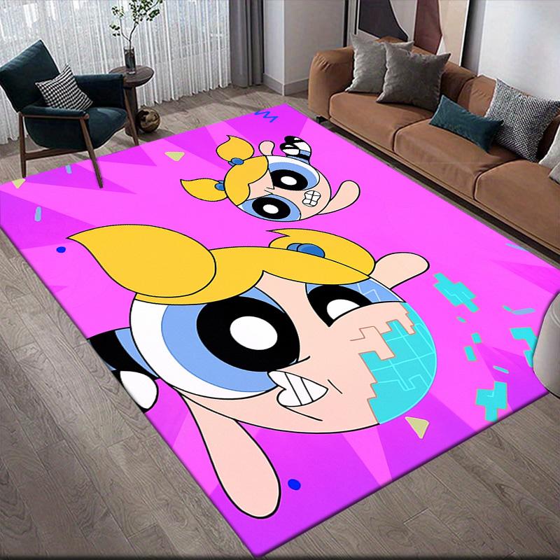 The Powerpuff Girls Bubbles Anti-slip Floor Mat, Rectangular Carpet for Living Room, Game Room and Bedroom