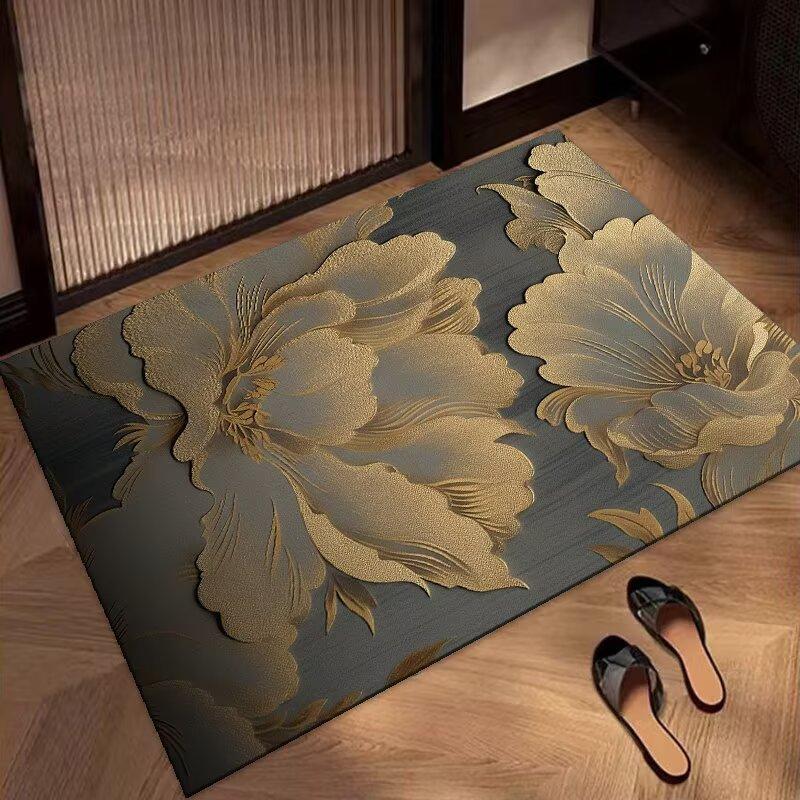 

Cartoon bathroom absorbent floor mat fun toilet door diatom mud non-slip foot pad household toilet carpet 40x60cm15.7x23.6in