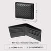 High-end woven wallet generation RFID medium and long loose-leaf wallet leather black hand bag