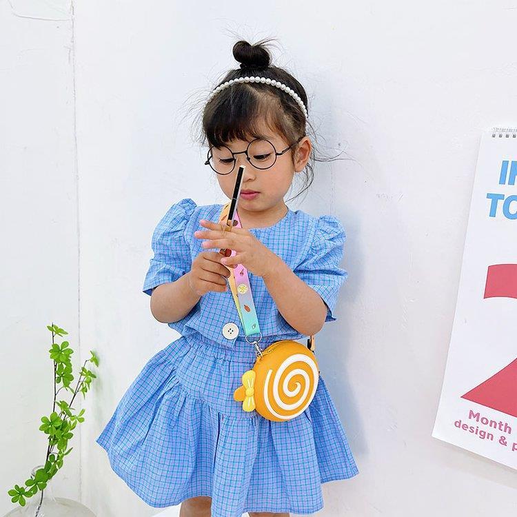 Bolsa Mensageiro Infantil Alça Larga Ajustável Bolsa de Mão para Viagem Nova Bolsa Transversal Infantil Menina Bonita Donut Bolsa de Ombro Menina