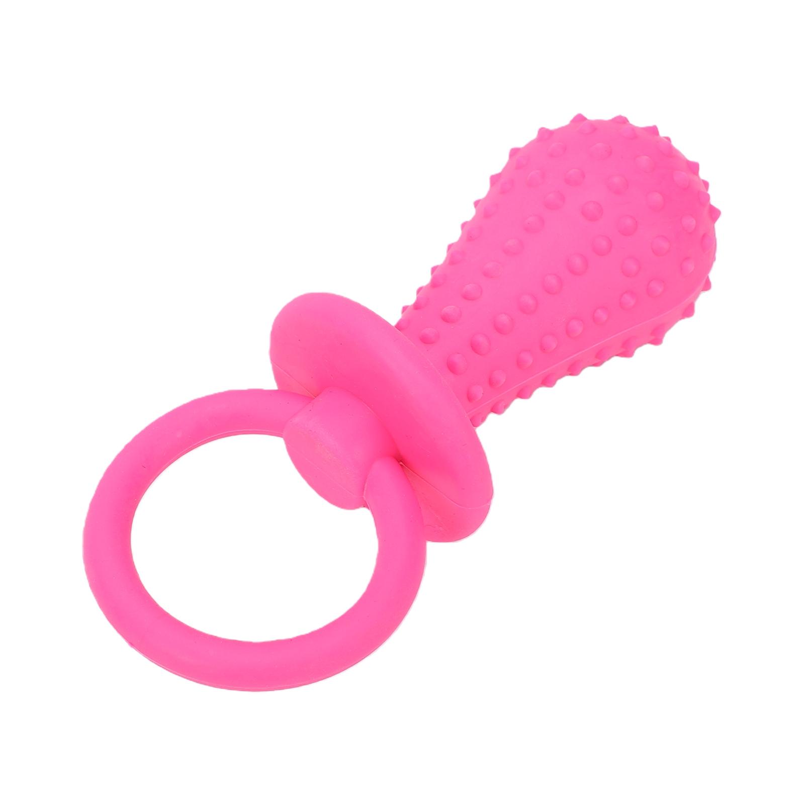 5 STKS Hondenspeeltje Speen Rood Geïntegreerd Rubber Multifunctioneel Knaagproof Puppy Speen Hondenspeelgoed voor Thuis pink