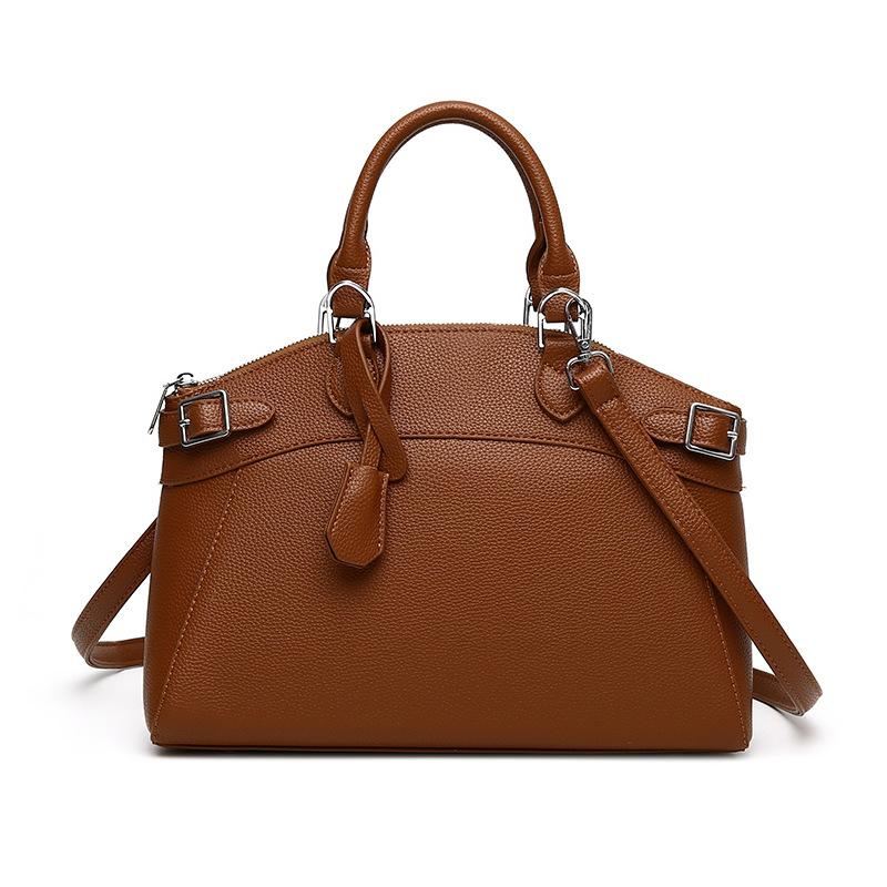 

Women S Bag Large Capacity High Sense Versatile Retro Casual Fashion Trend Simple Commuter Handbag светло-коричневого