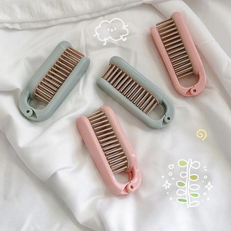 Air Cushion Hair Styling Comb Mini Folding Comb Women Portable Compact Comb Ins Cute Students Anti-static Massage Hair Brush