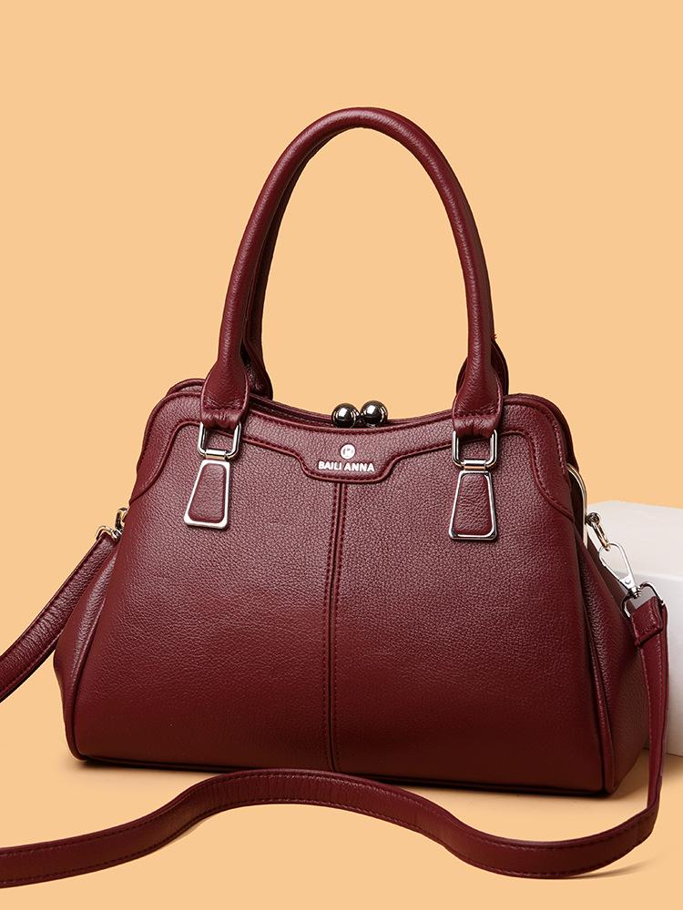 2025 New Women's Single Shoulder & Crossbody Soft Leather Handbag - Large Capacity