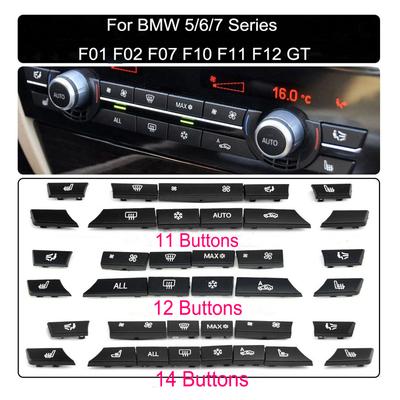 Klimaanlage Heizung Klima Klimaregelung Bedienfeld Lüftergeschwindigkeitstaste Abdeckung für BMW 5er/7er Serie F07 GT/F10/F11 F01/F02 Auto-Styling