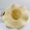 Straw hat female summer small fresh flower seaside beach hat twist edge sun hat sun protection sun hat