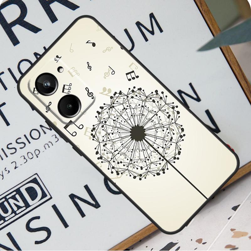 Treble Clef Music Note For Realme 12 Pro Plus 9 10 11 GT5 C51 C31 C67 C55 C53 C35 C33 C30 C21Y C25s GT Neo 6 Case