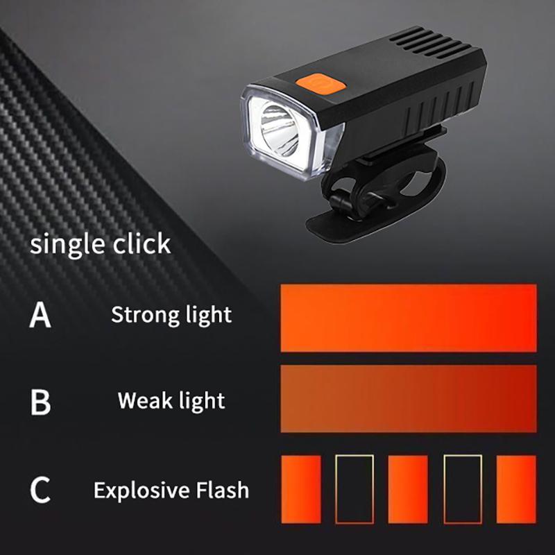 Bright Bicycle Light Led Front Usb Rechargeable Mtb Mountain Bicycle Lamp Bike Headlight Flashlight Cycling Scooter