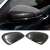 New Carbon Fiber Style Chrome Rearview Door Mirror Cover Trim For Peugeot 5008 2017