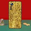 Gold Floral Pattern Case For POCO X6 Pro M6 X3 X5 F3 F5 M5s Xiaomi 13 14 Ultra 12 Lite 11T 12T 13T Pro Cover