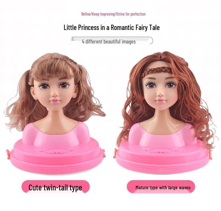 Hair Styling Barbie Doll Set: Half-body Princess Makeup Toy for Girls