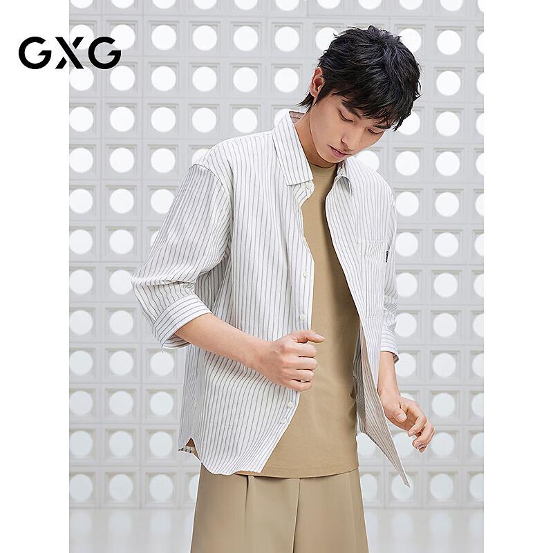 GXG Men s Striped Seven-Sleeve Shirt, New for Summer 2025 M
