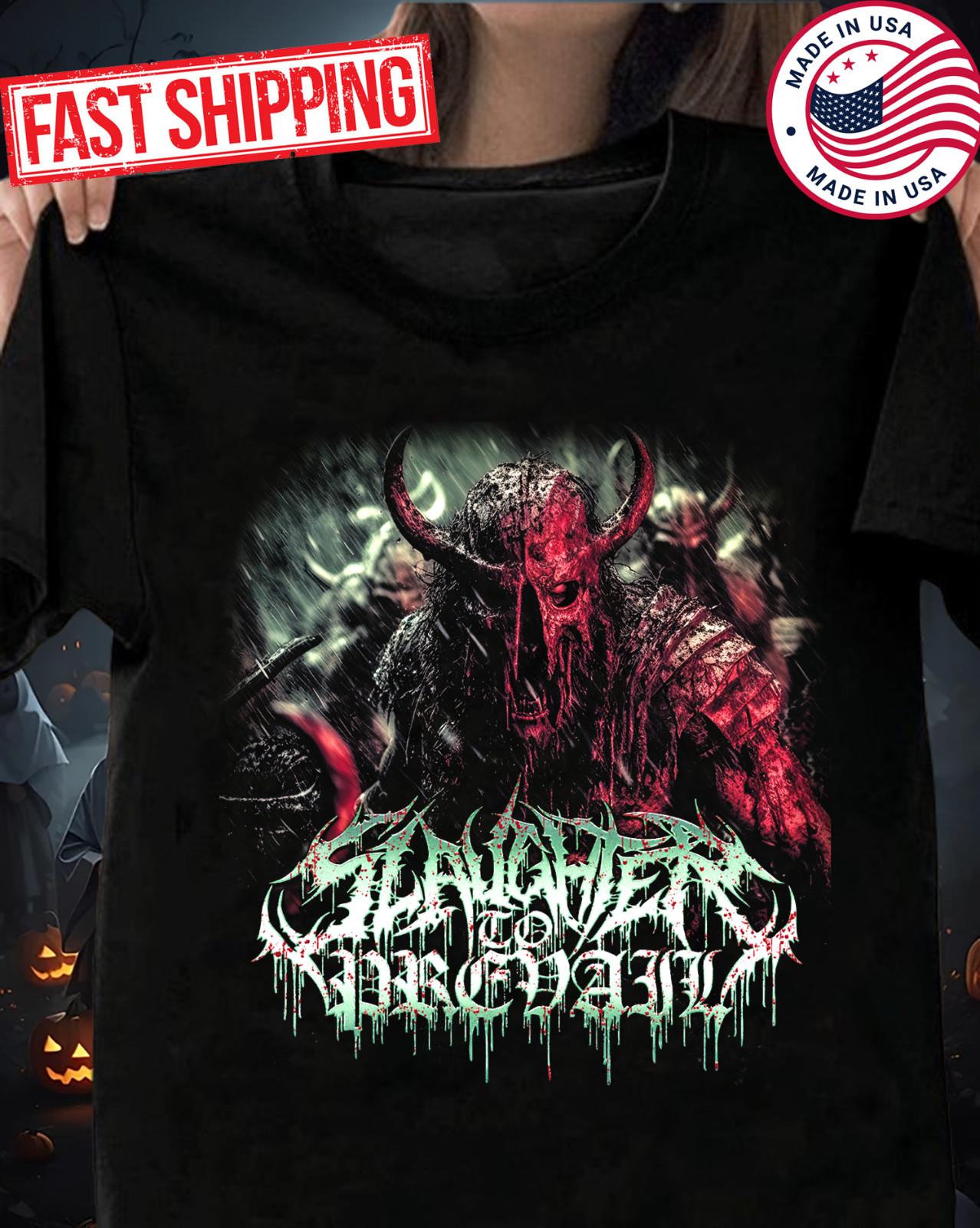 Slaughter To Prevail Band Album Short Sleeve Happy Halloween T-shirt BM154 XXXXL