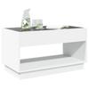 Infinity LED Coffee Table in White 90 x 50 x 50 cm