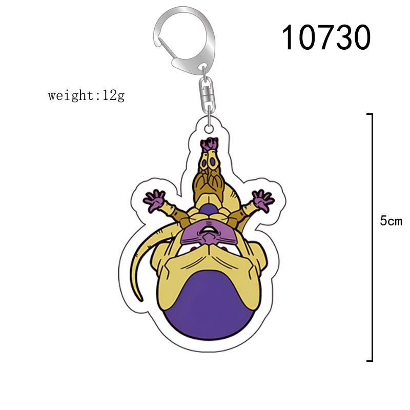 Dragon Ball Goku Acrylic Keychain - Double-Sided Cartoon Pendant Gift