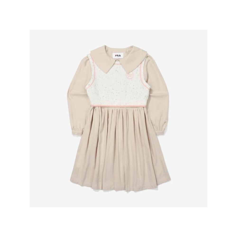 

[fila Kids] Essential+ Платье Жилет Комплект Fk2opf3301f Beg q0zFk2opf3301fBeg BEIGE/120
