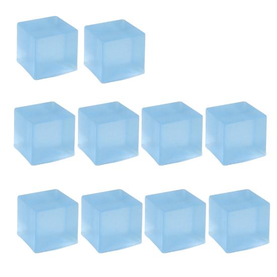

10 шт., игрушки для сжатия кубиков льда, мягкие TPR, быстрое восстановление, гибкие квадратные кубики, зажимная игрушка, облегчение синий