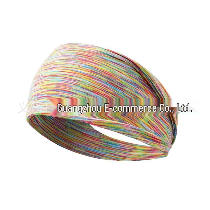 Gränsöverskridande Fitness Svettavvisande Pannband - Elastisk Yoga Huvudduk & Hårband för Löpning för Kvinnor