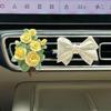 Car Air Freshener Rose Diffuser Stone, Elegant Floral Car Vent Decoration Pendant, Light Fragrance Gift with a High-End Feel