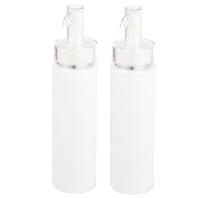 Frcolor Μπουκάλια Αντλίας, 200ml, Μικρά Μπουκάλια Σαμπουάν, PET Επαναγεμιζόμενα Μπουκάλια με Αντλία Σταγόνων, Μεγάλης Χωρητικότητας, Συσκευασία 2 τεμαχίων