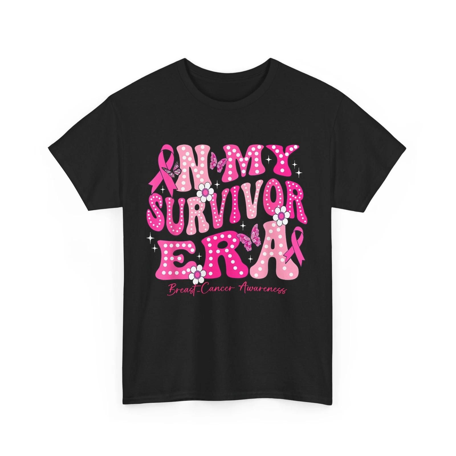 Breast Cancer Awareness Shirt, In My Survivor Era Shirt, Pink Ribbon Shirt M