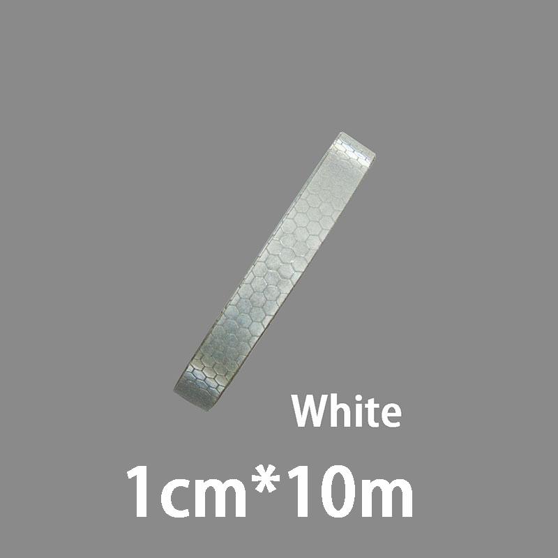 1cm*20/10/8/5m Reflextejp Reflektorer Varningstejp Nattsäkerhetsklistermärke Vit Röd Orange Grön För Cykel Bil