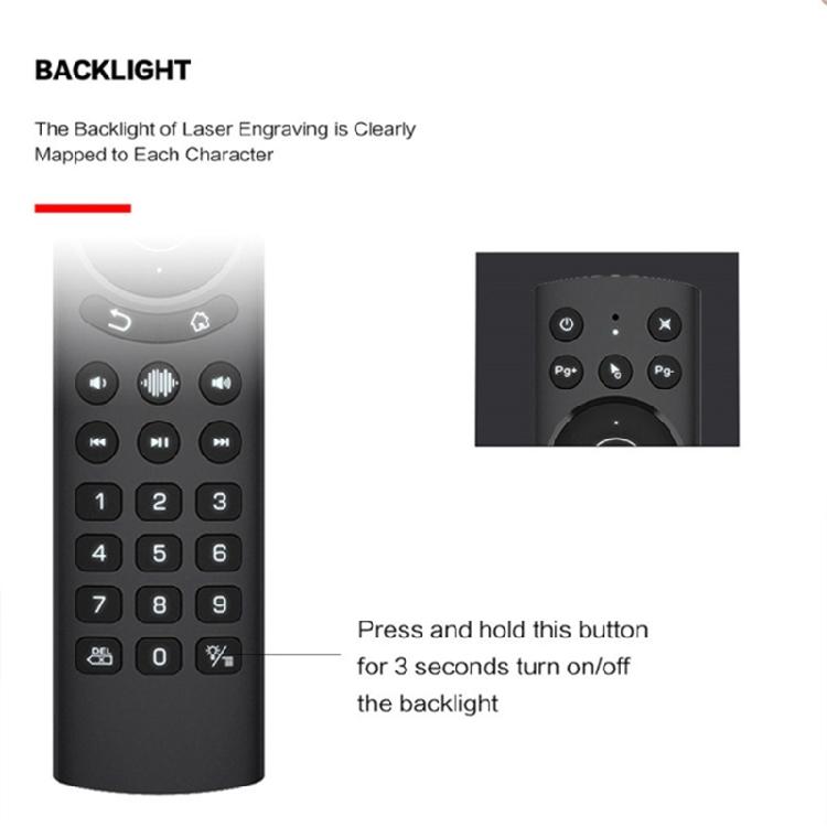G20S Pro 2.4G Backlit Voice Remote Control for ATV Android Box for X3 Pro X4 AM7