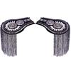 Pin Tassel Chain Epaulettes Zinc Zinc Alloy Tassel Epaulet Clothing Accessories Jacket Vintage Brooch  Men