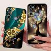 Case For Motorola Moto G60 Cover 6.8" Popular Butterfly Flower Soft Black Silicone Phone Case For Motorola Moto G40 Fusion Shell