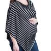 Modesty Stripe Nursing Shawl & Baby Car Cover - Anti-Exposure Scarf