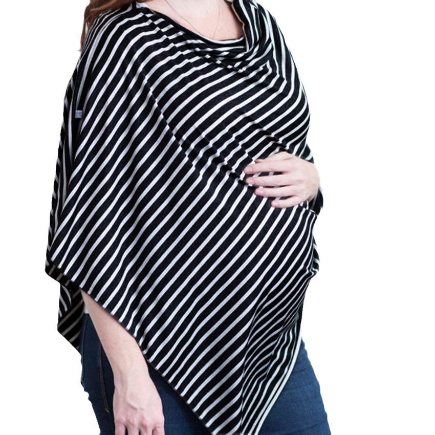 Modesty Stripe Nursing Shawl & Baby Car Cover - Anti-Exposure Scarf