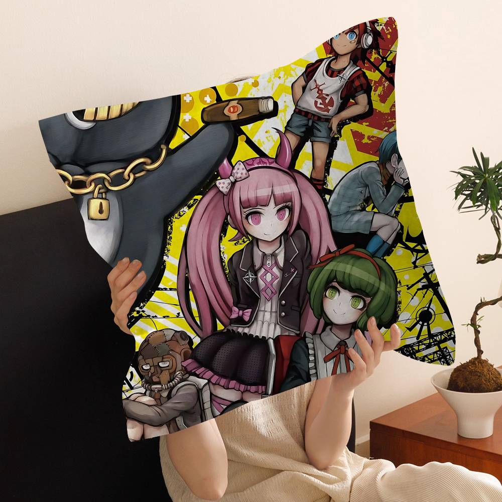 Anime Game Danganronpa Lucky Dragon Pillow Cover Sofa Cushion Cover Home Room Decoration Children Gift