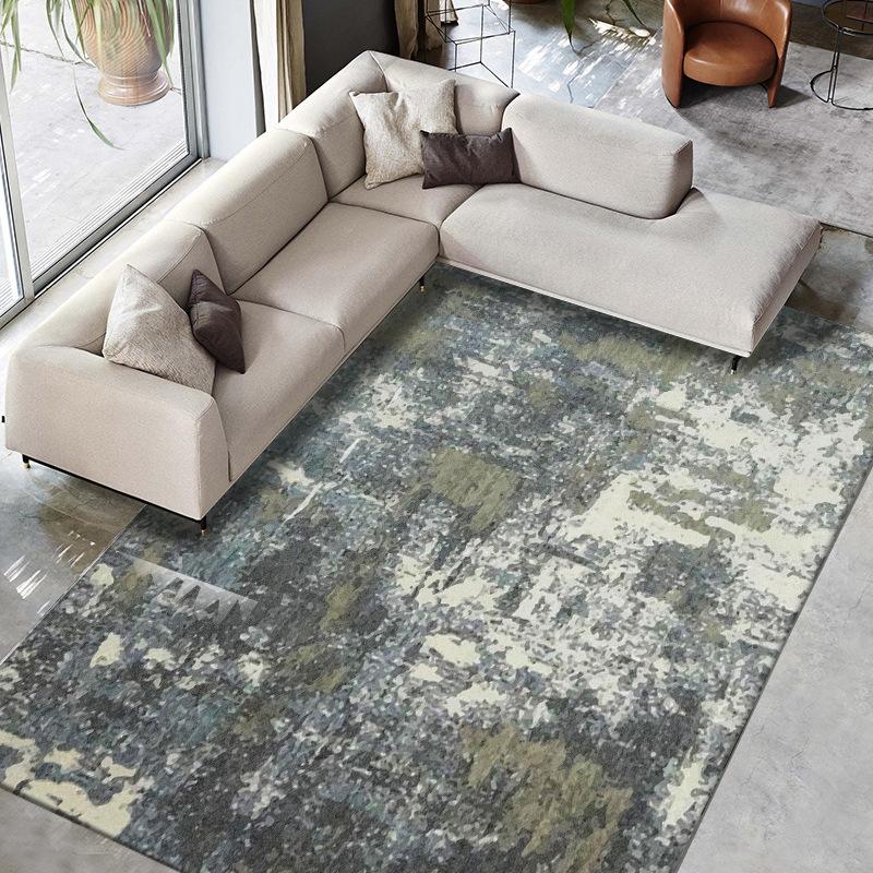 Modern Light Luxury Living Room Decoration Carpet Home Bedroom Child Room Non-slip Washable Carpets Cloakroom Leisure Simple Rug