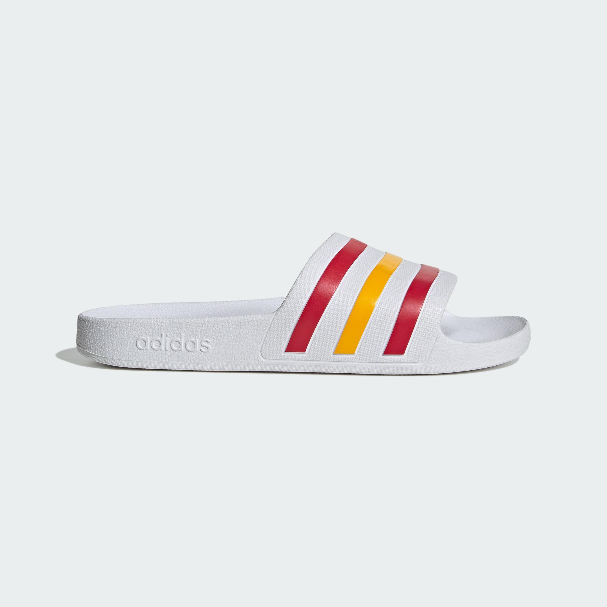 Adidas Adilette Aqua EVA Шлепанцы Унисекс Белый Красный 38
