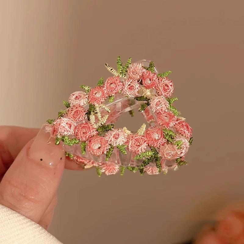 New Pink Flower Star Heart Gemotric Hair Clip For Women Girls Sweet Hair Ornament Hairpin Hair Claw Fashion Hair Accessories