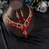 Exquisite High-End European & American Bridal Necklace Earring Set - Elegant Wedding Accessories